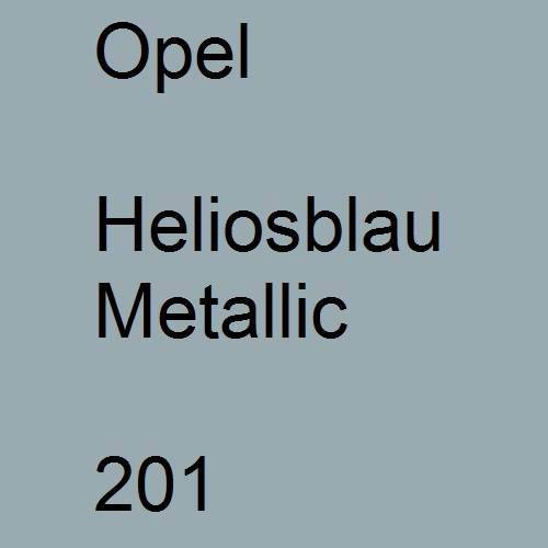 Opel, Heliosblau Metallic, 201.